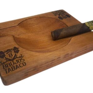 Cenicero Cedro Puro rectangular doble Personalízalo con grabado laser GRATIS